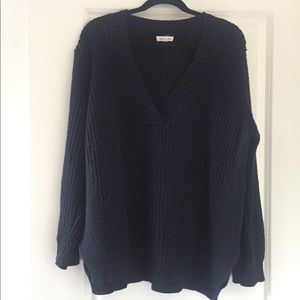 Cozy navy sweater
